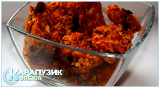 Халва из моркови с изюмом, кокосом и орешками