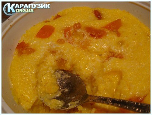 Кукурузная каша с мандарином