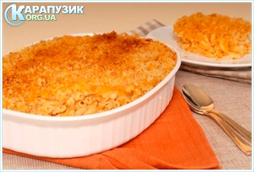 Суфле из макарон с сыром